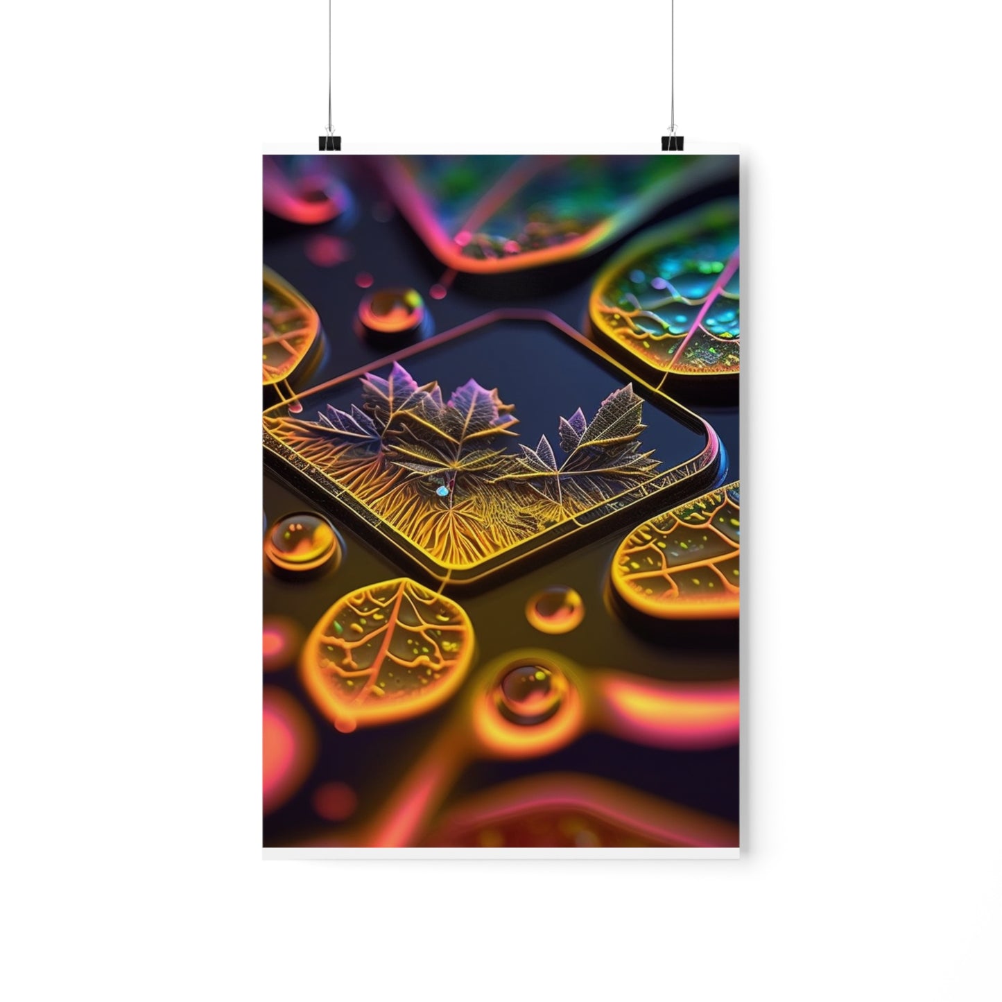 Premium Matte Vertical Posters Macro Florescent 4