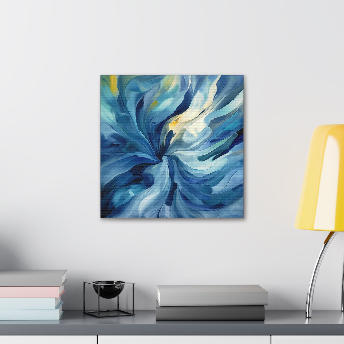 Canvas Gallery Wraps Blue Tluip Abstract 4