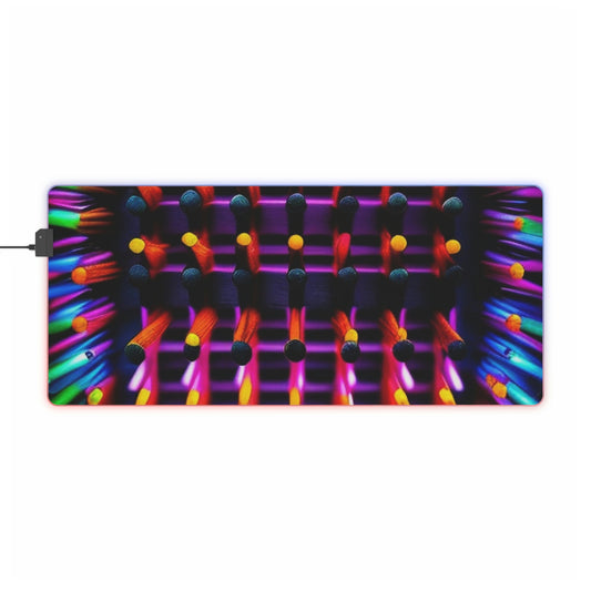 LED Gaming Mouse Pad Neon Square 2