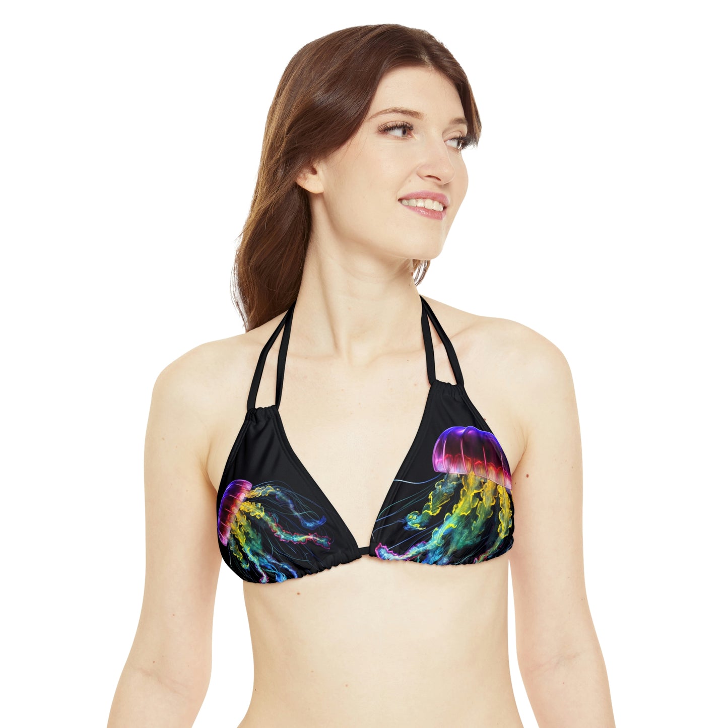 Strappy Bikini Set (AOP) Florescent Jelly 1