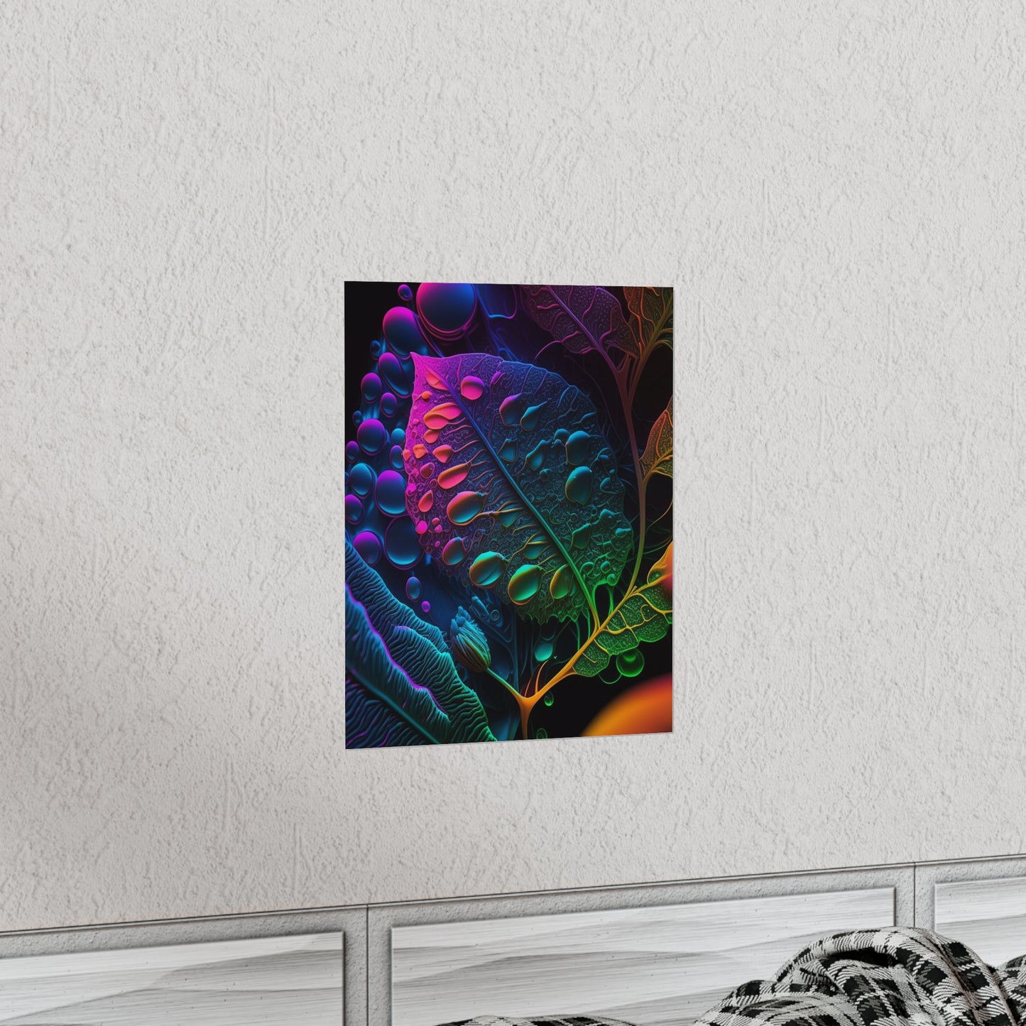 Premium Matte Vertical Posters Macro Reef Florescent 4