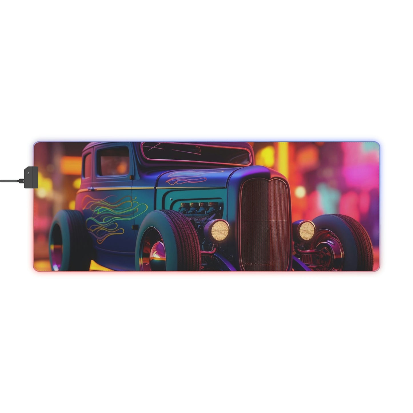 LED Gaming Mouse Pad Hyper Colorful Hotrod 2