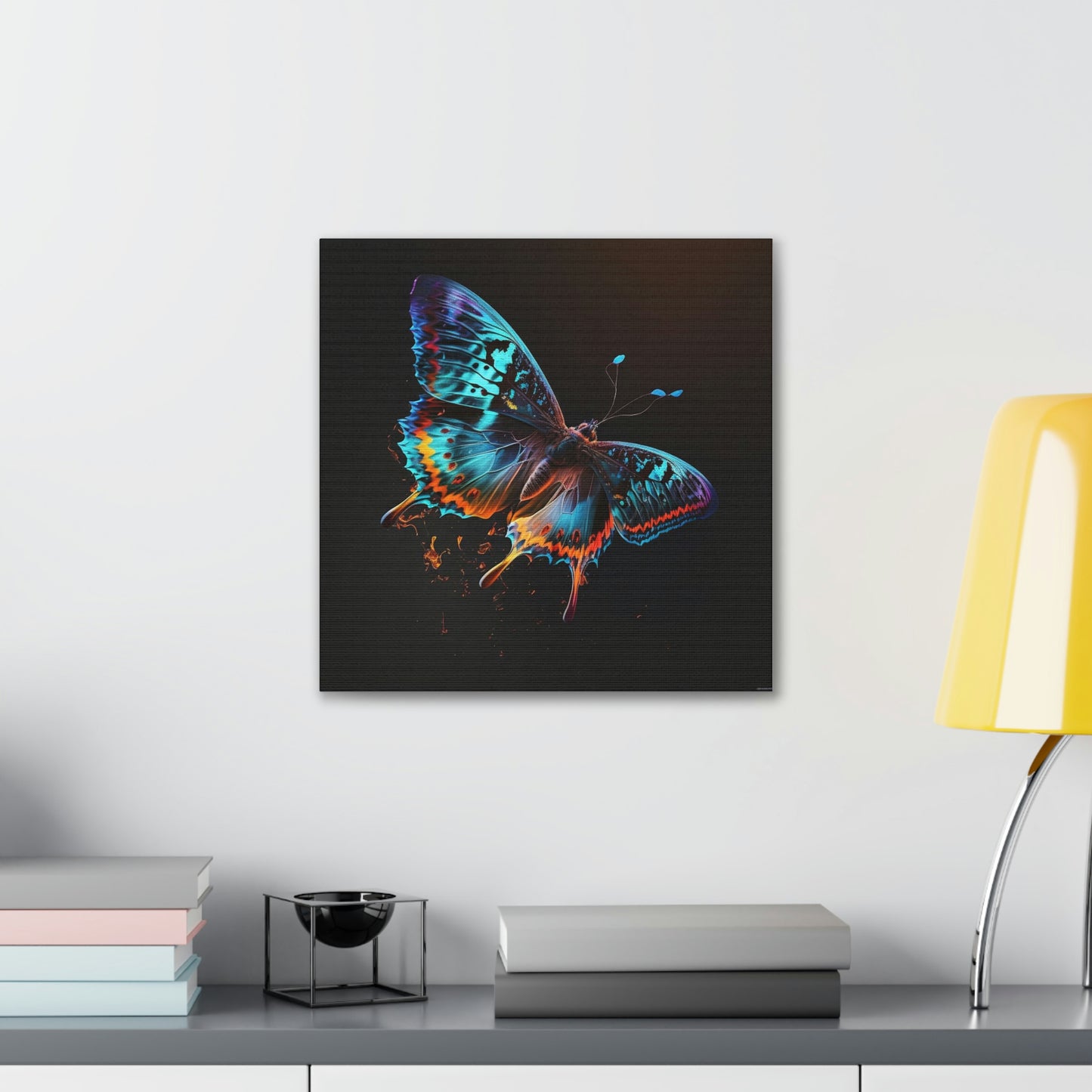 Butterfly florescent glow