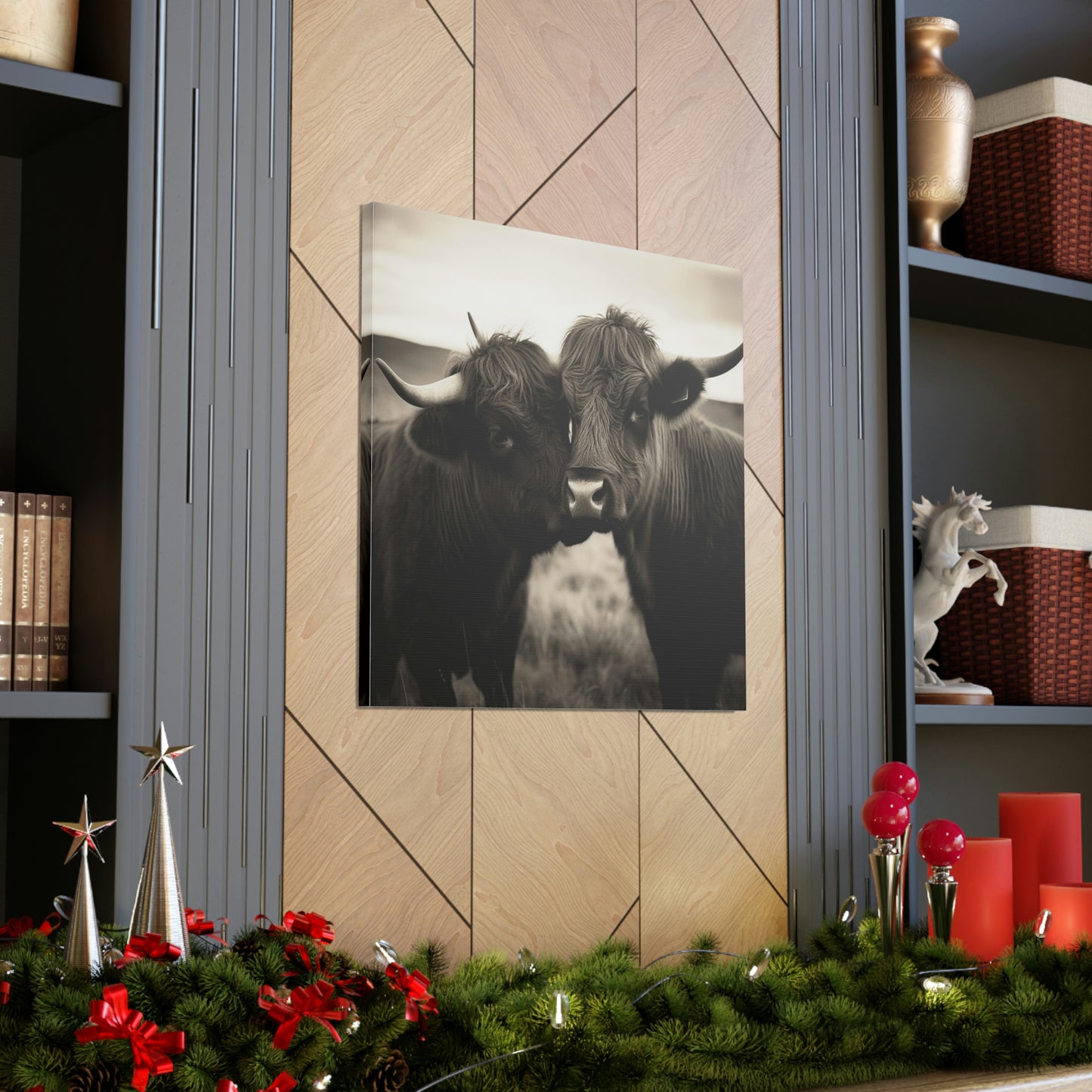 Canvas Gallery Wraps Cow Love 4