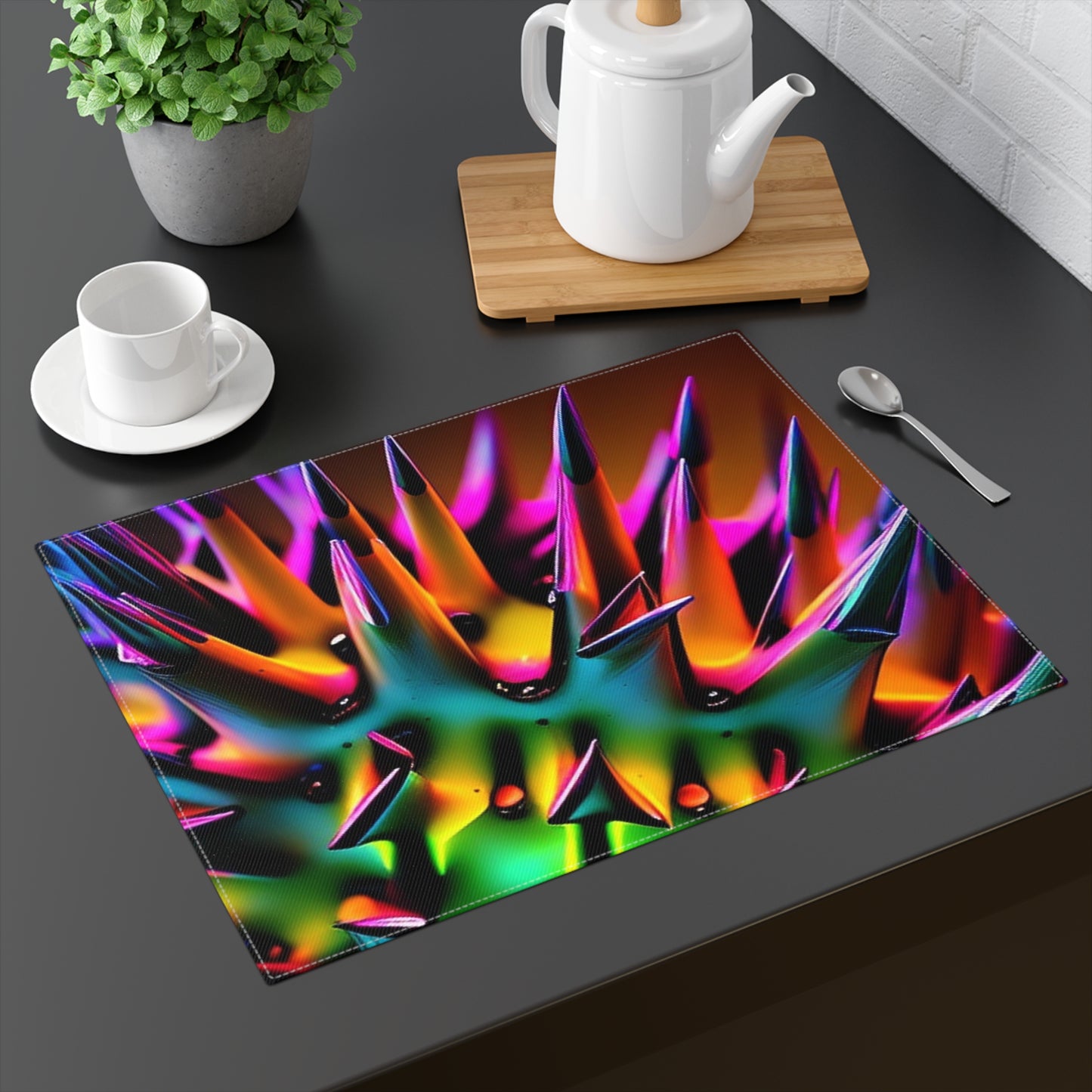 Placemat, 1pc Macro Neon Spike 3