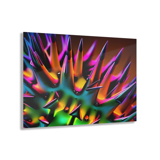 Acrylic Prints Macro Neon Spike 3