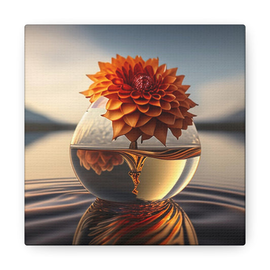 Canvas Gallery Wraps Dahlia Orange 1