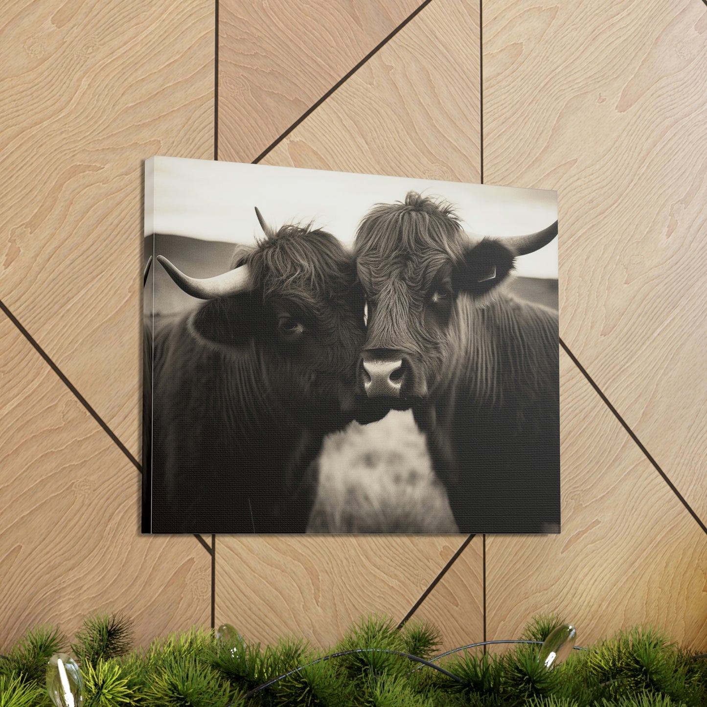 Canvas Gallery Wraps Cow Love 4