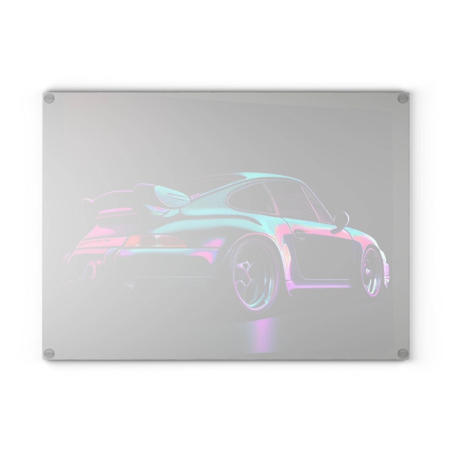 Glass Cutting Board Porsche Purple 1