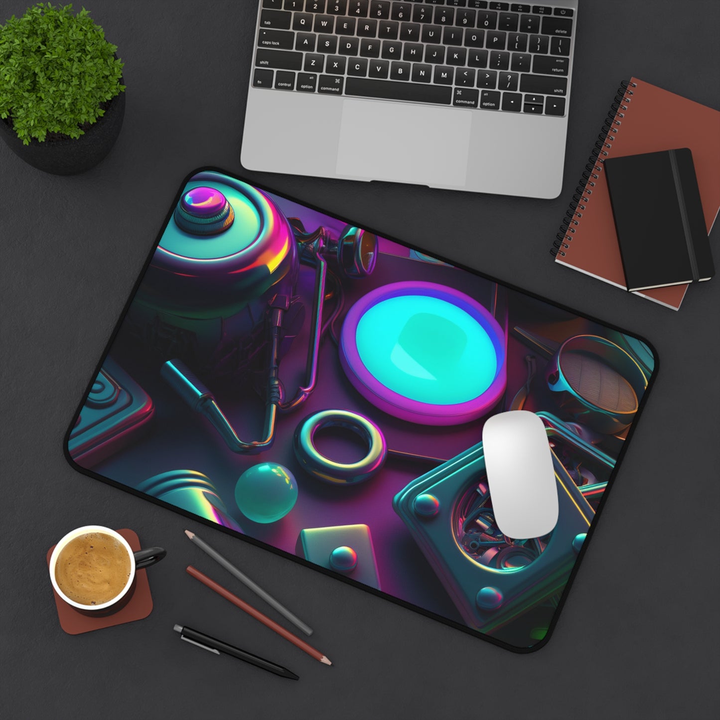 Desk Mat Neon Glow 4