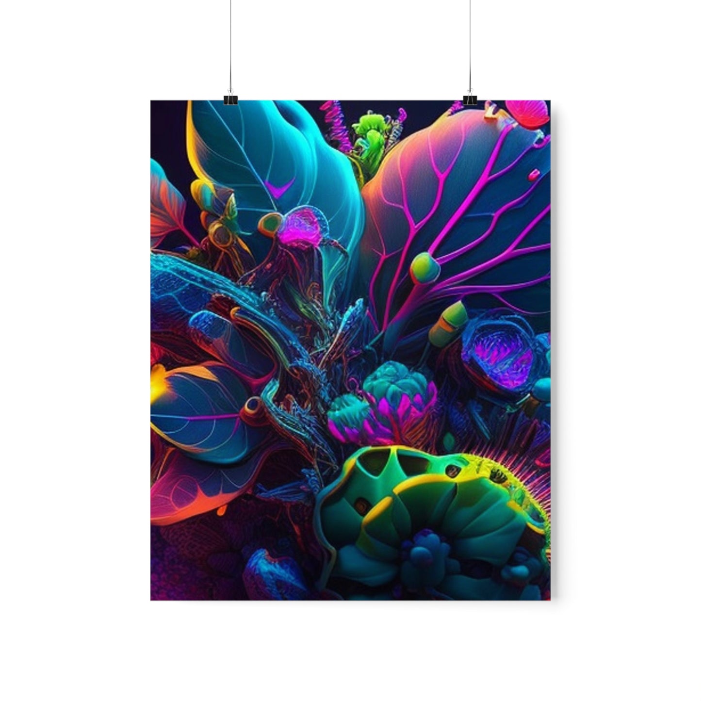 Premium Matte Vertical Posters Macro Coral Reef 3