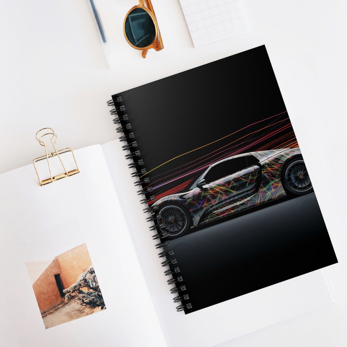 Spiral Notebook - Ruled Line Porsche Line 4