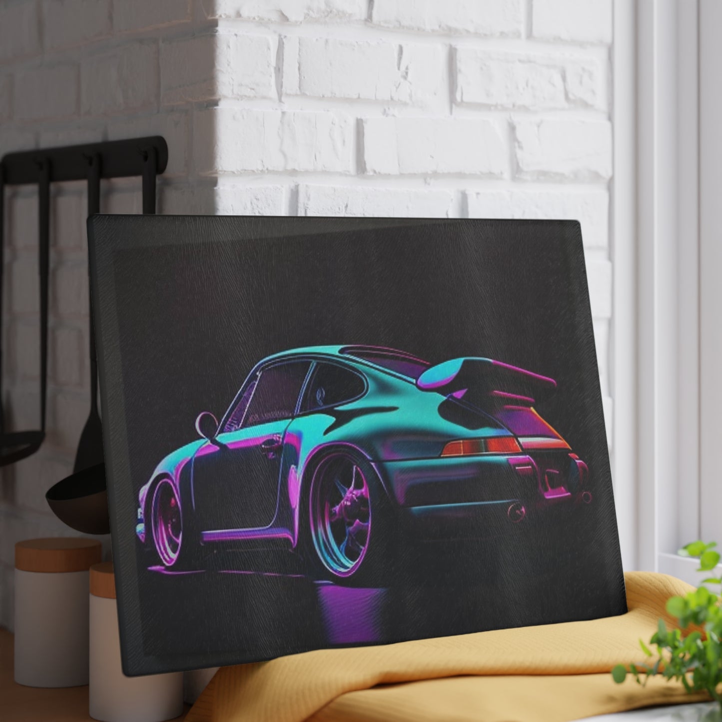 Glass Cutting Board Porsche Purple 2