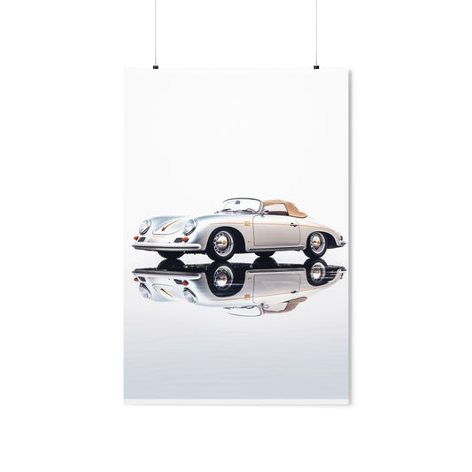 Premium Matte Vertical Posters 911 Speedster on water 2