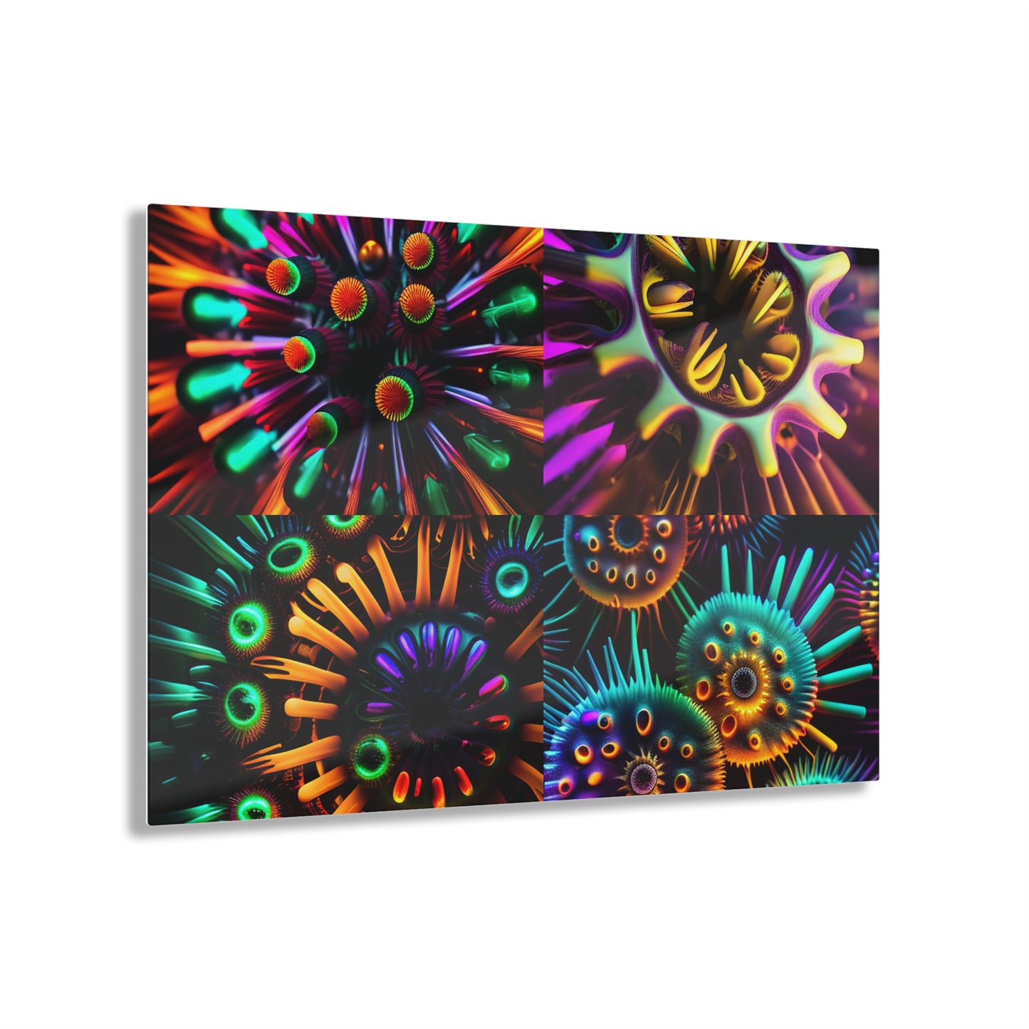 Acrylic Prints Neon Macro