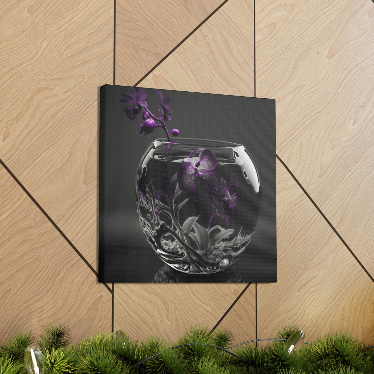 orchid purple glass 3