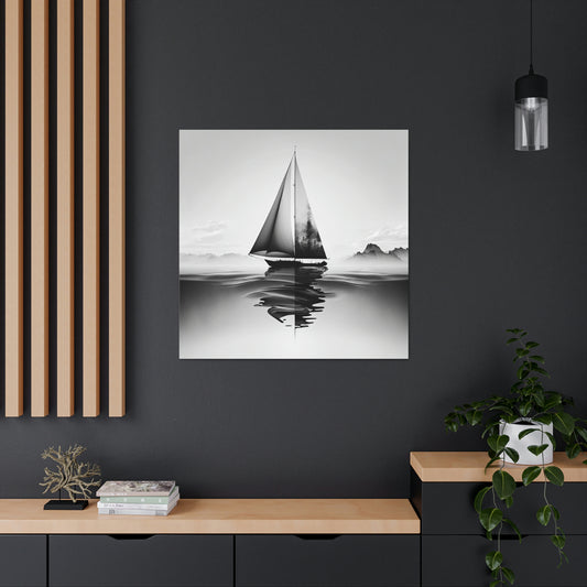 Black and white Sailboat 3