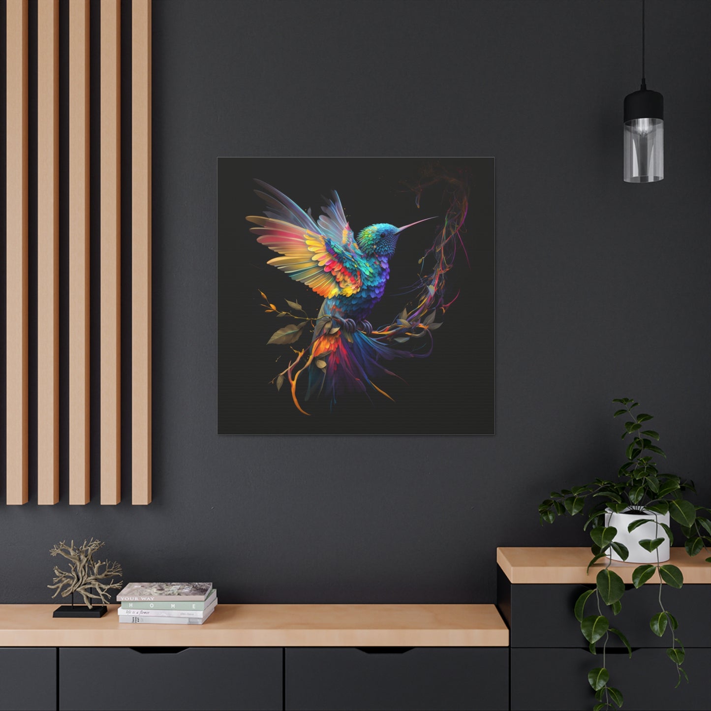 Colorful hummingbird flair