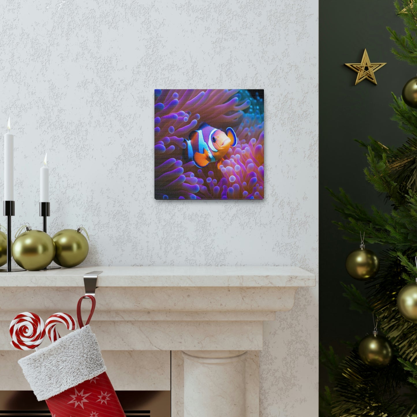 Canvas Gallery Wraps Clownfish Anemone 3