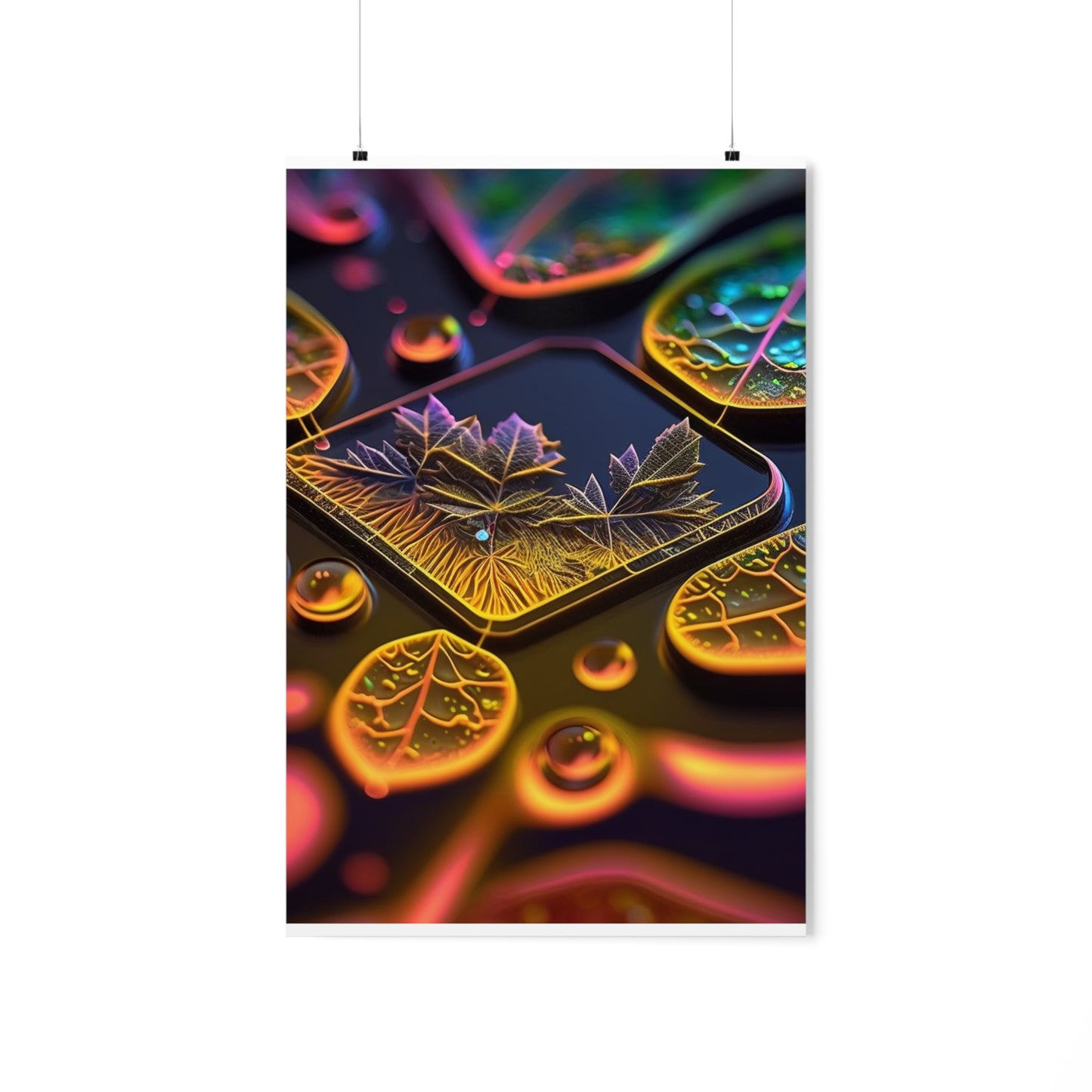 Premium Matte Vertical Posters Macro Florescent 4