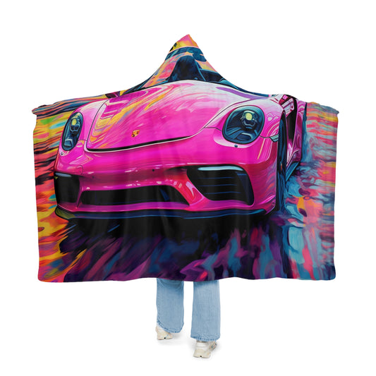 Snuggle Hooded Blanket Pink Porsche water fusion 2