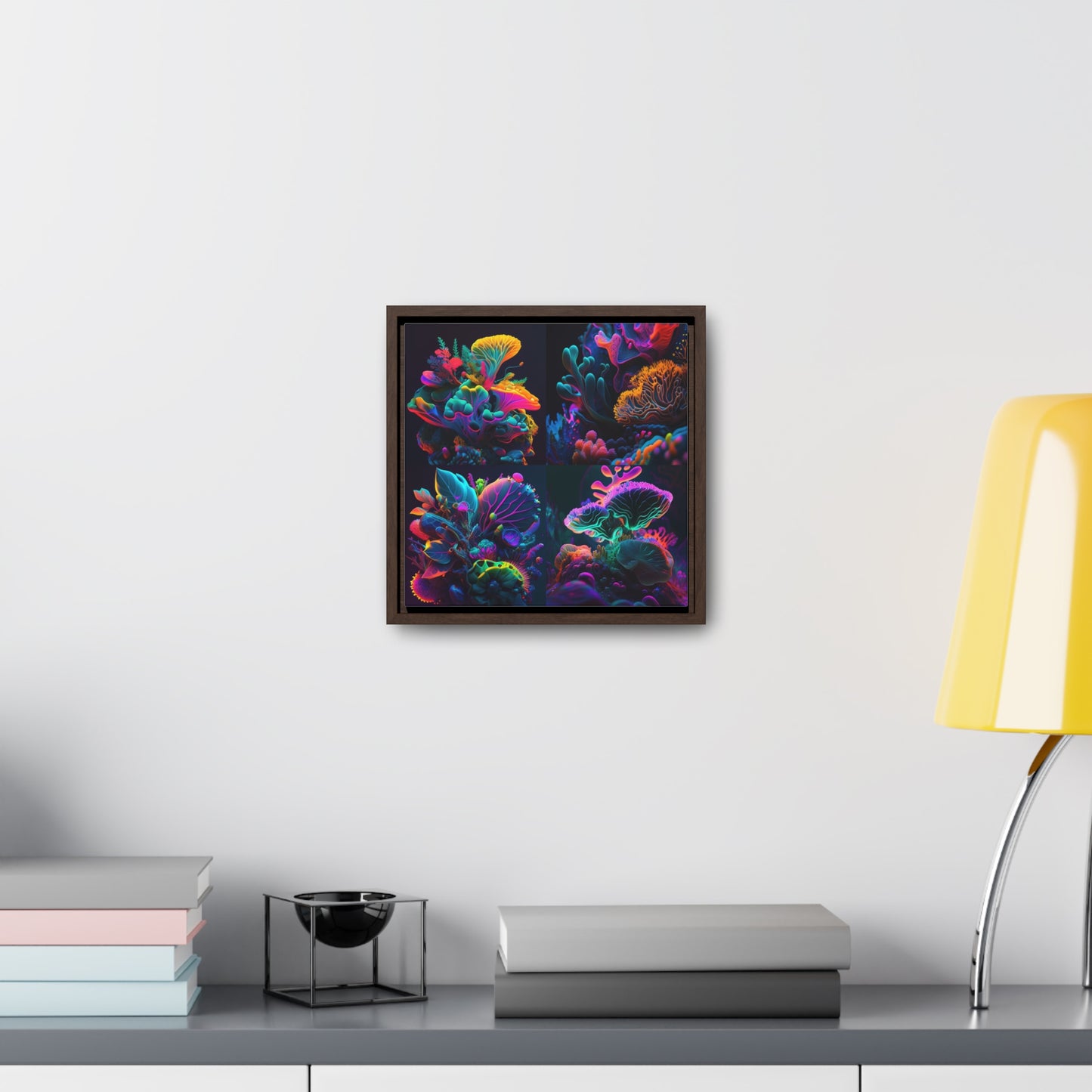 Gallery Canvas Wraps, Square Frame Macro Coral Reef 5