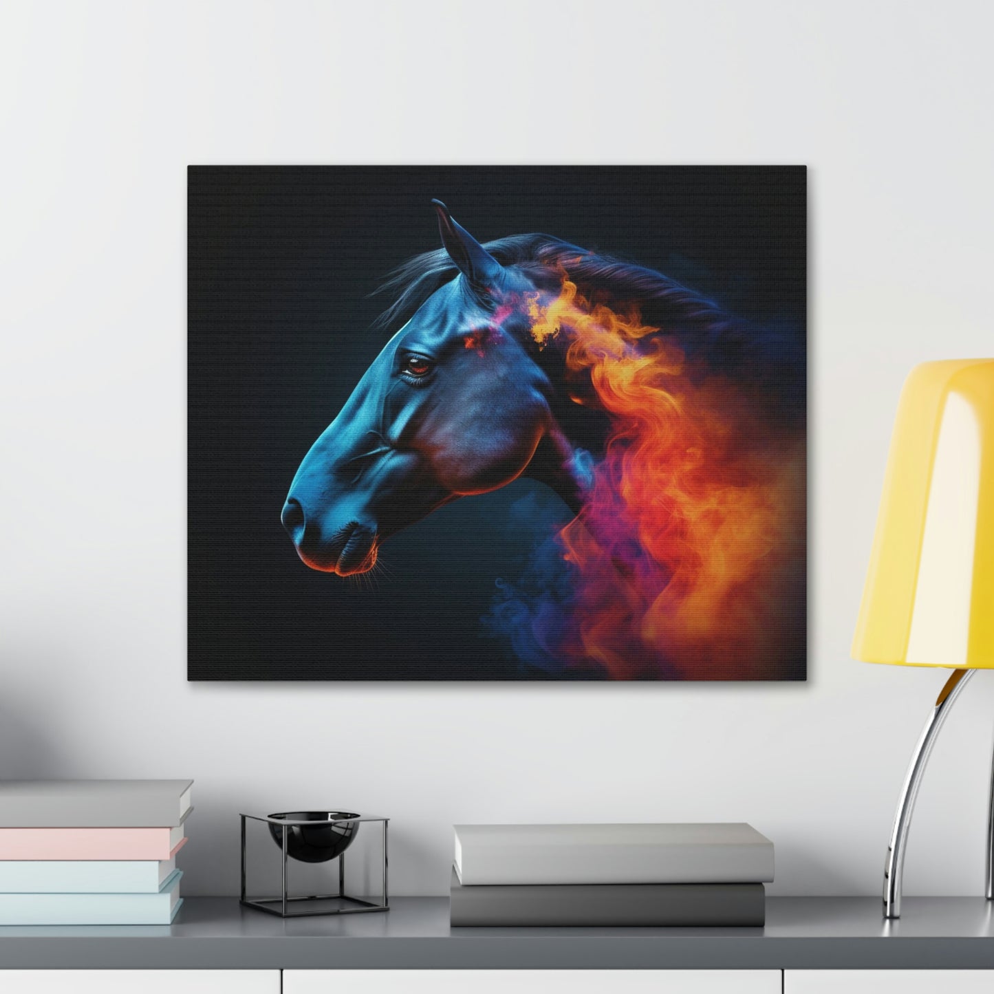 Canvas Gallery Wraps Neon Horses 4