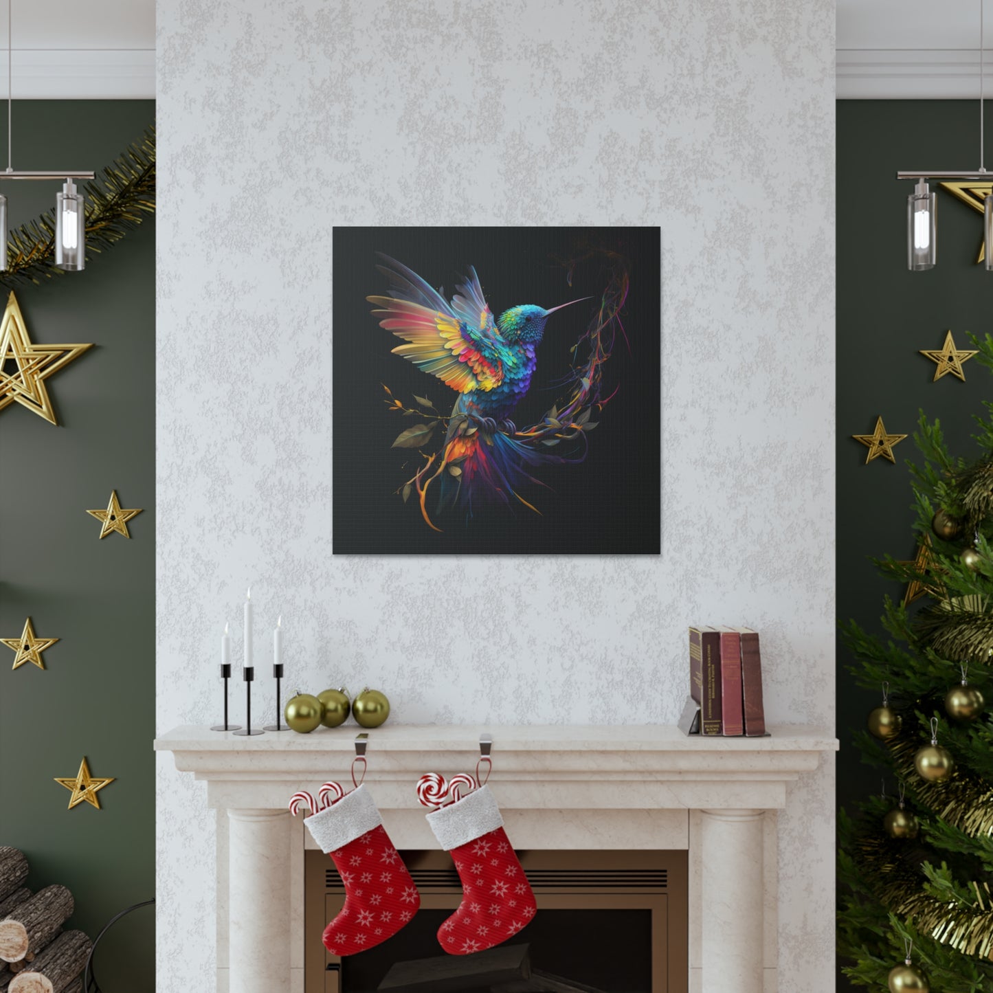 Colorful hummingbird flair