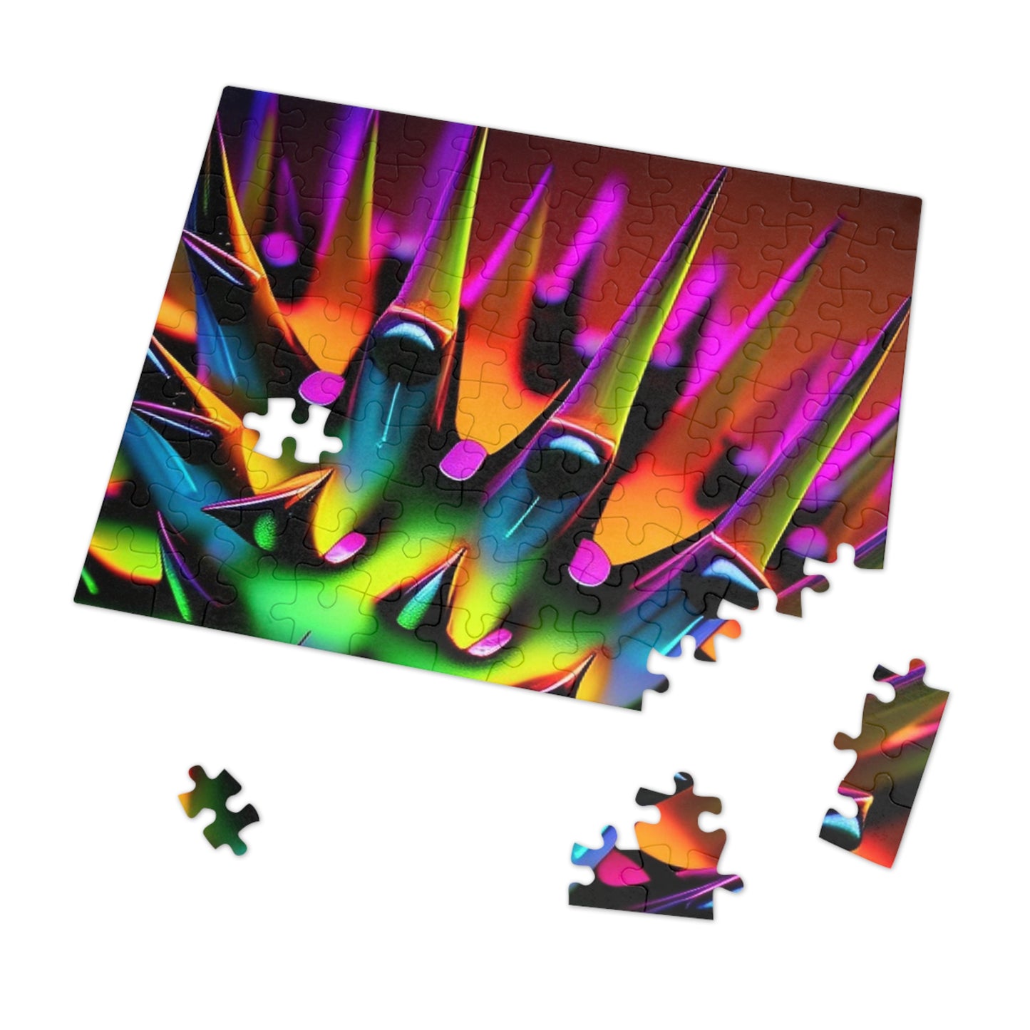 Jigsaw Puzzle (30, 110, 252, 500,1000-Piece) Macro Neon Spike 1
