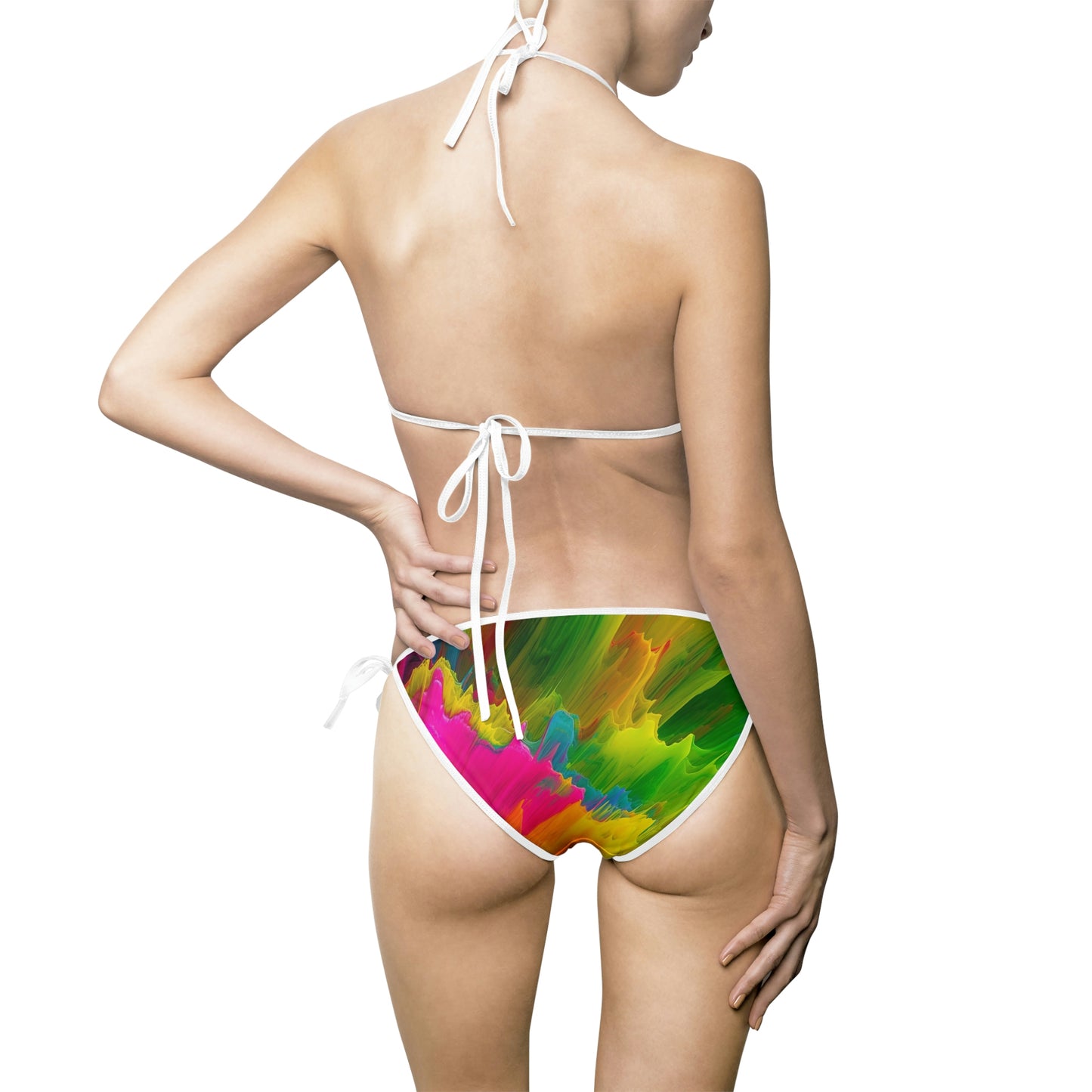 Women's Bikini Swimsuit (AOP) neon fusion 1