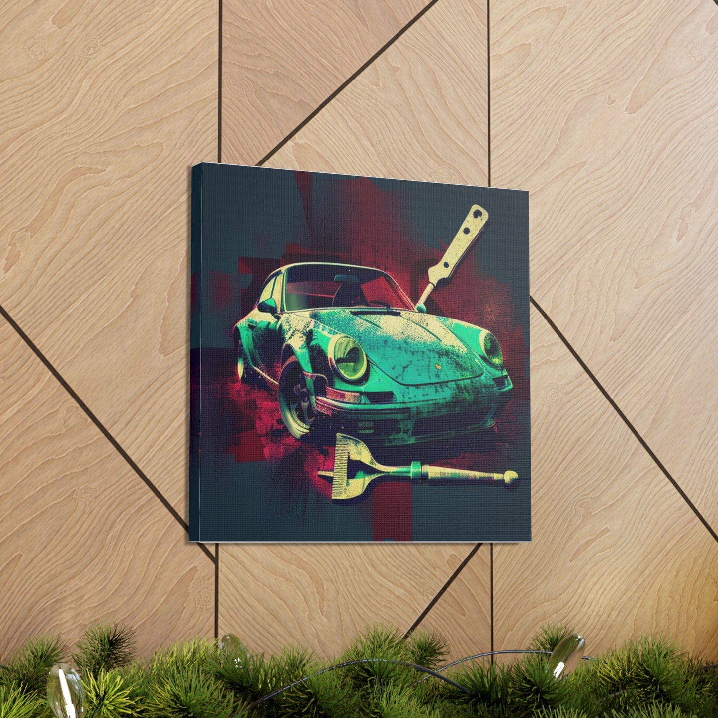 Canvas Gallery Wraps Porsche Abstract 4