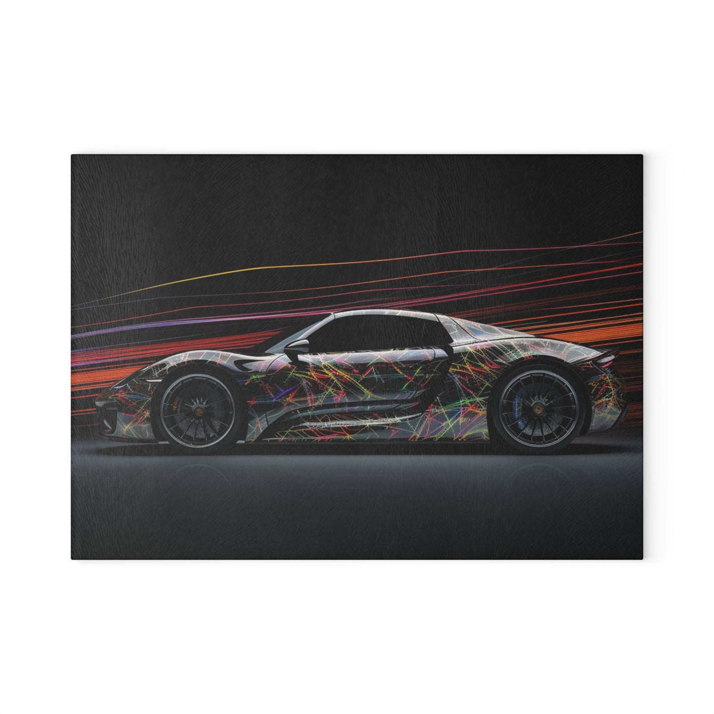 Glass Cutting Board Porsche Line 4