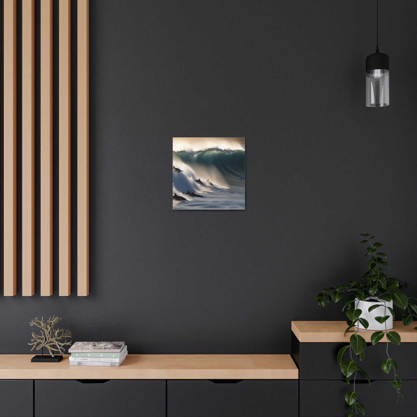 Canvas Gallery Wraps Dolphin Wave 2