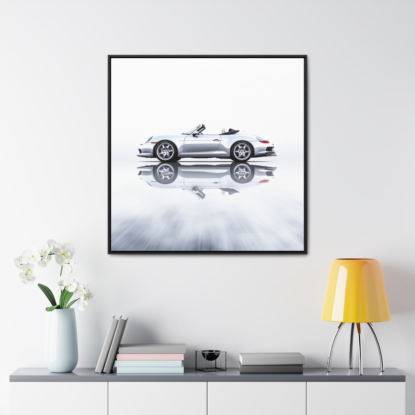 Gallery Canvas Wraps, Square Frame 911 Speedster on water 3