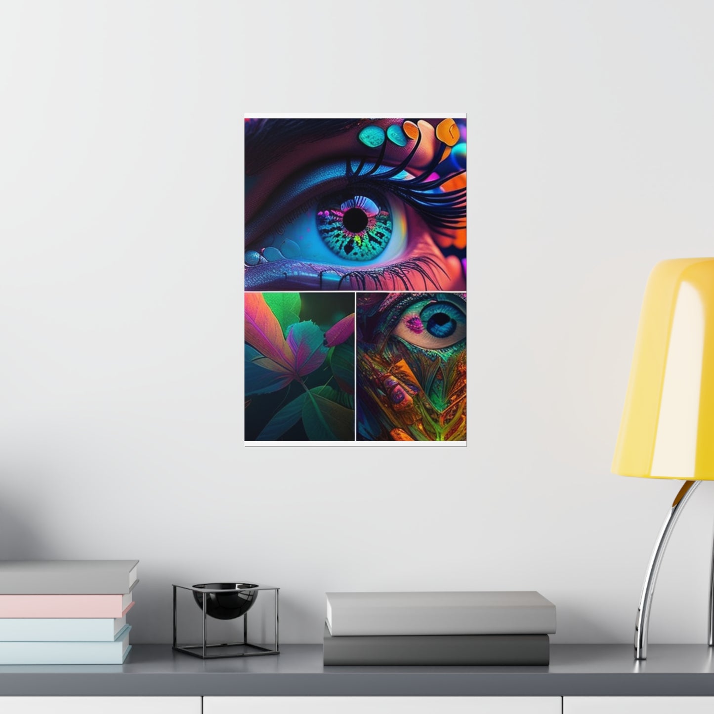 Premium Matte Vertical Posters Neon Florescent Glow 3