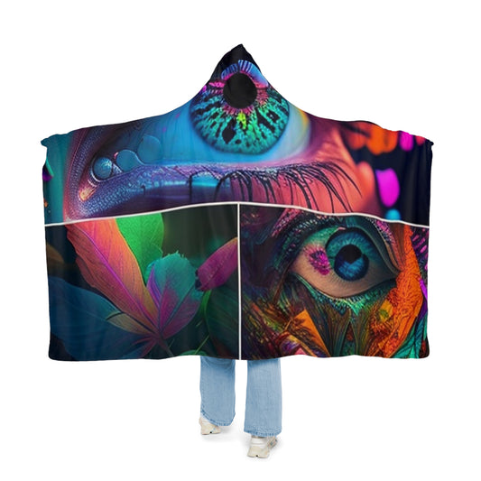 Snuggle Hooded Blanket Neon Florescent Glow 3