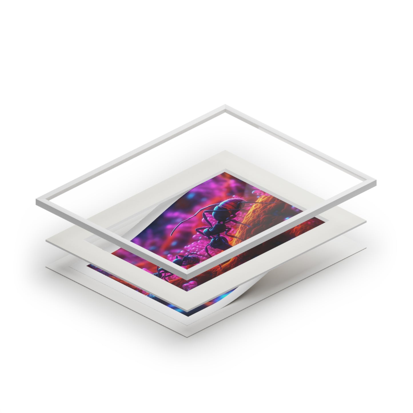 Fine Art Prints (Passepartout Paper Frame) Ants Home 4