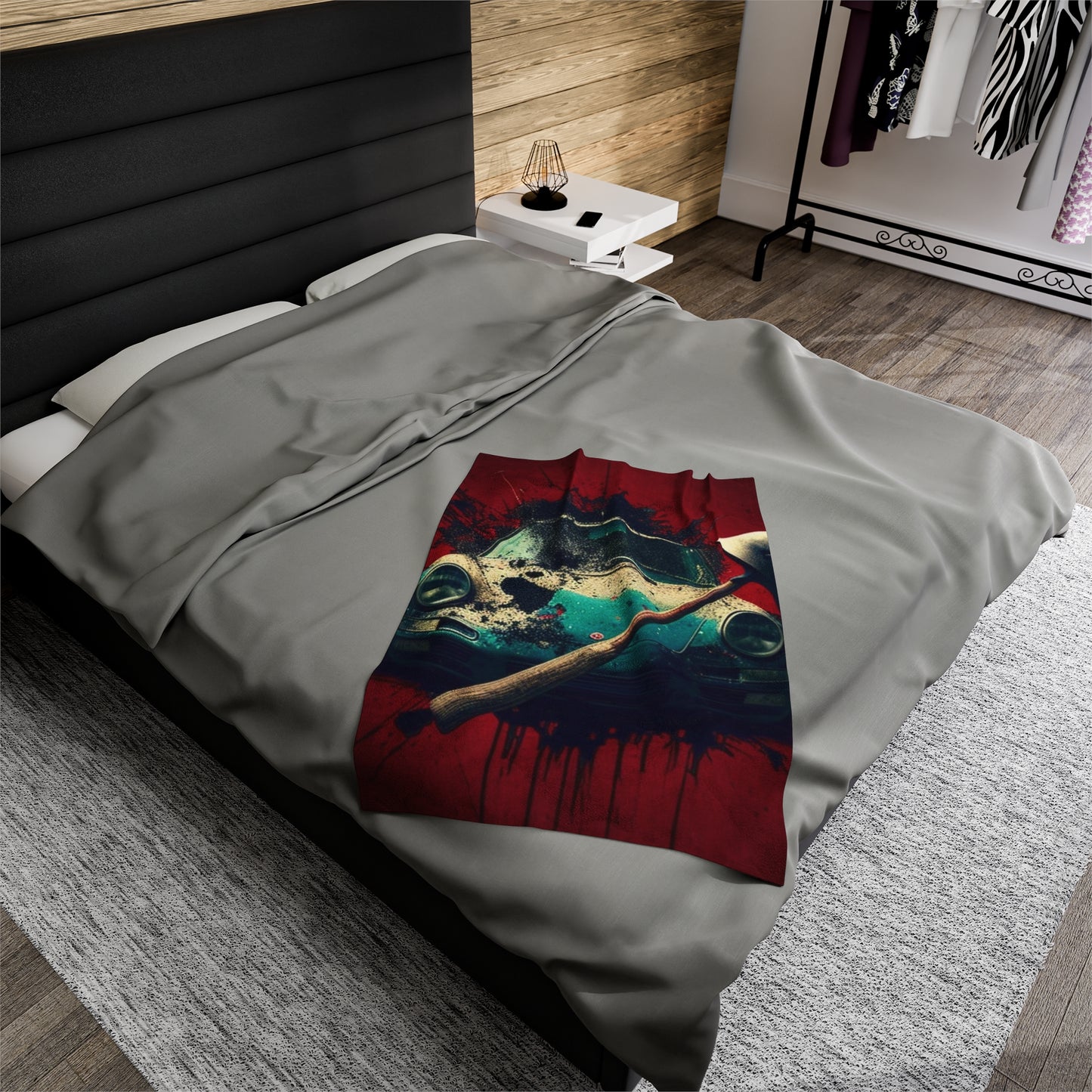 Velveteen Plush Blanket Porsche Abstract 1