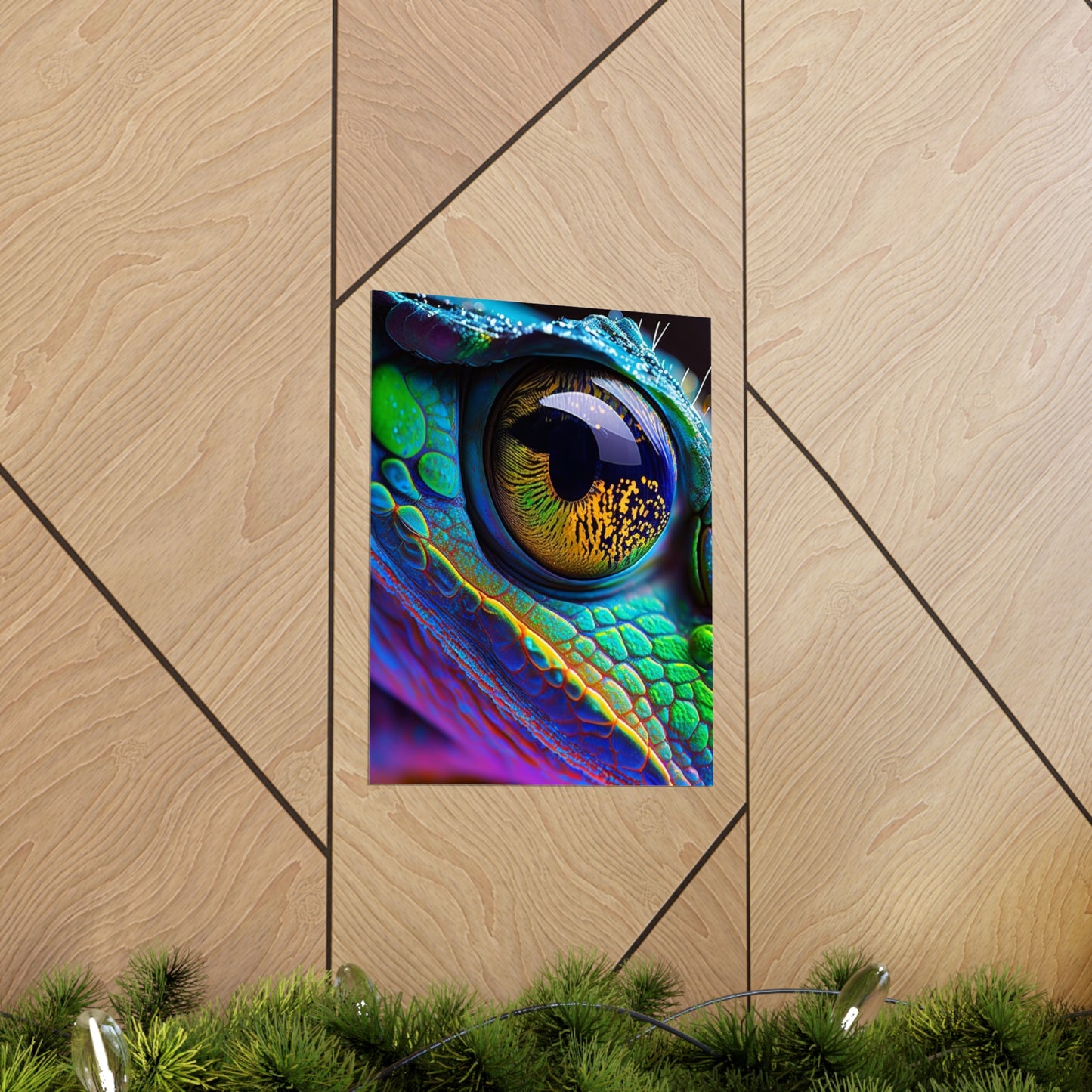 Premium Matte Vertical Posters Macro Eye Photo 4