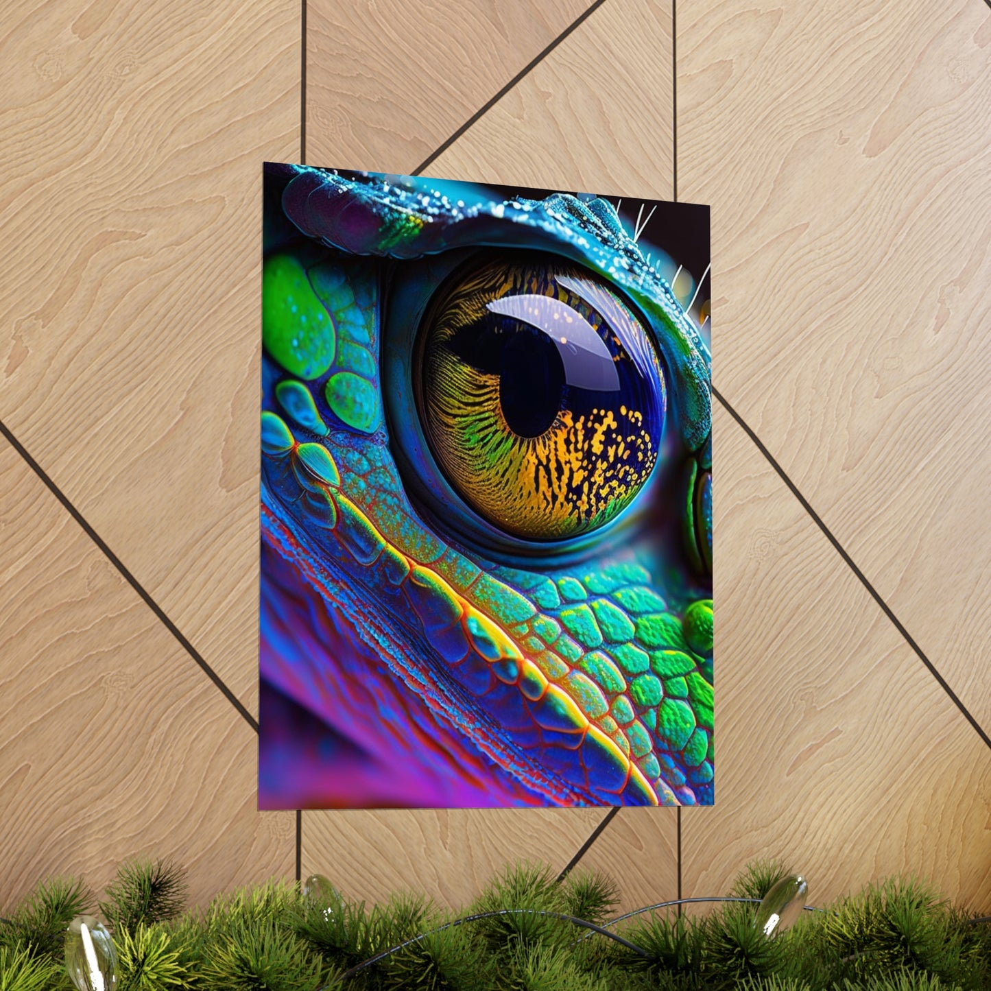 Premium Matte Vertical Posters Macro Eye Photo 4