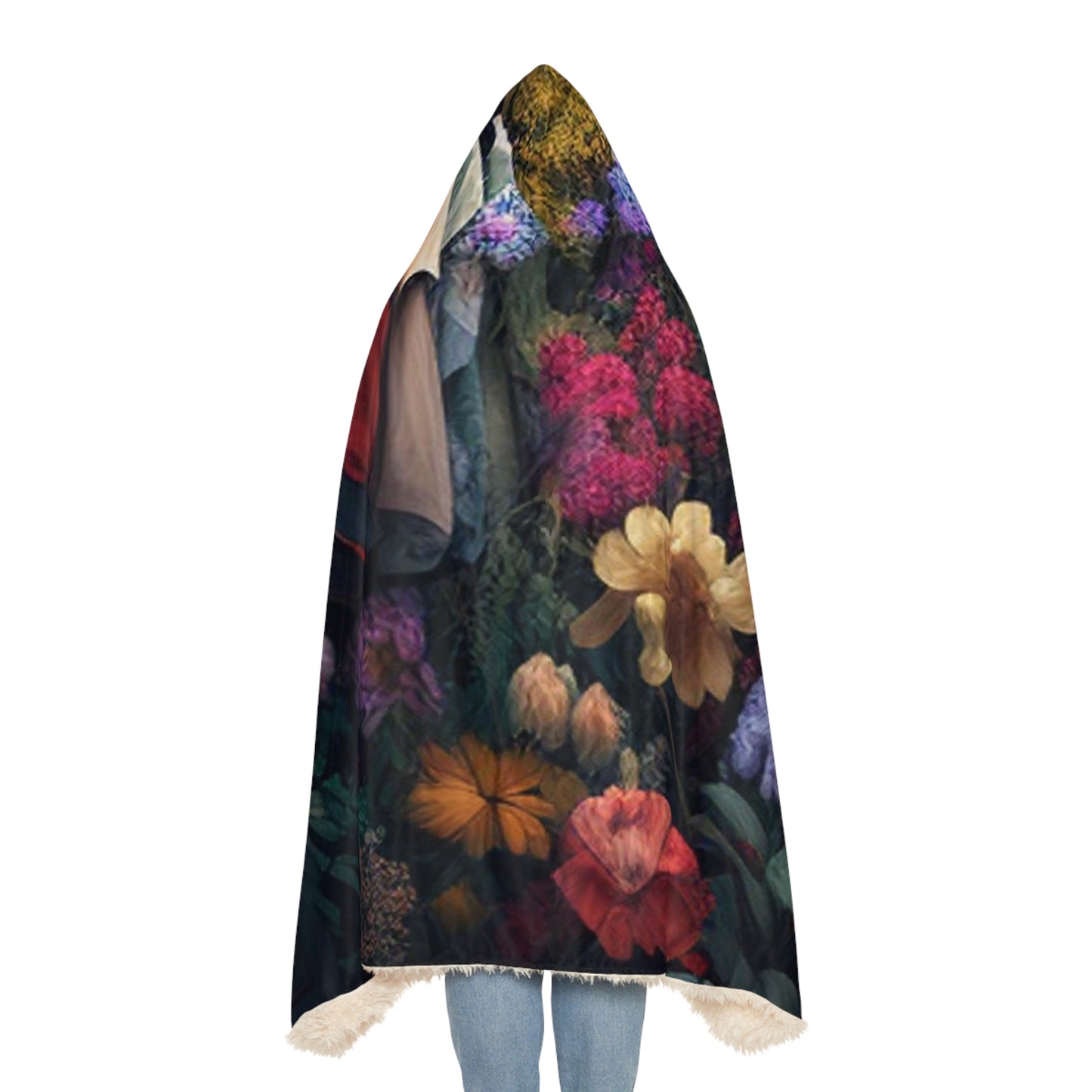 Snuggle Hooded Blanket A Wardrobe Surrounded by Flowers 4