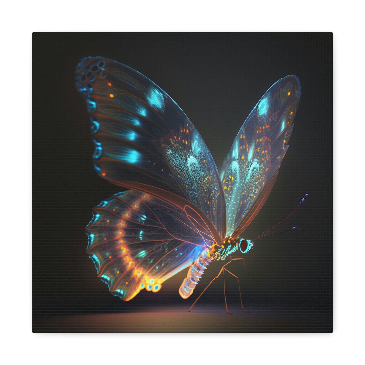 Butterfly neon glow