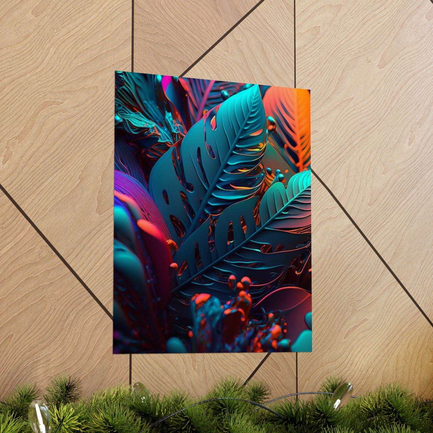 Premium Matte Vertical Posters Macro Florescent 1