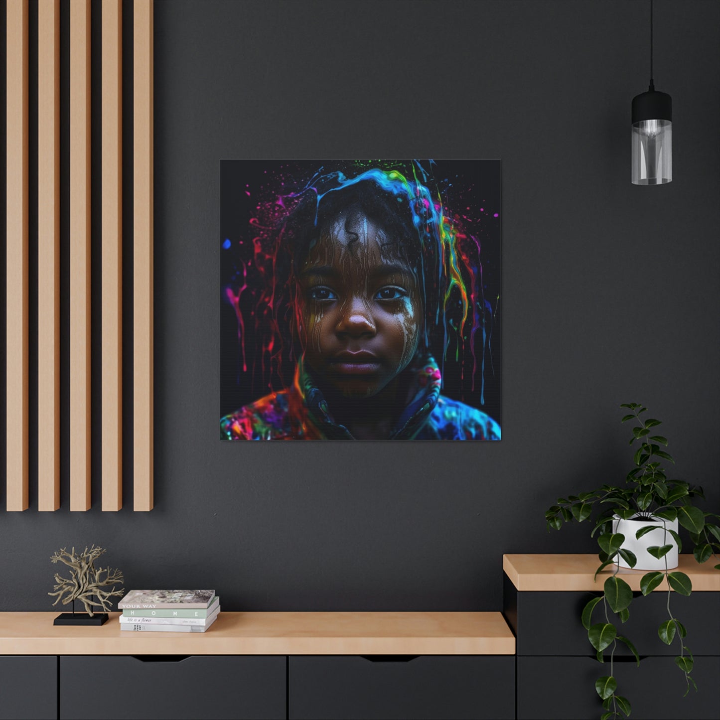 Canvas Gallery Wraps Kid Color Rain 4