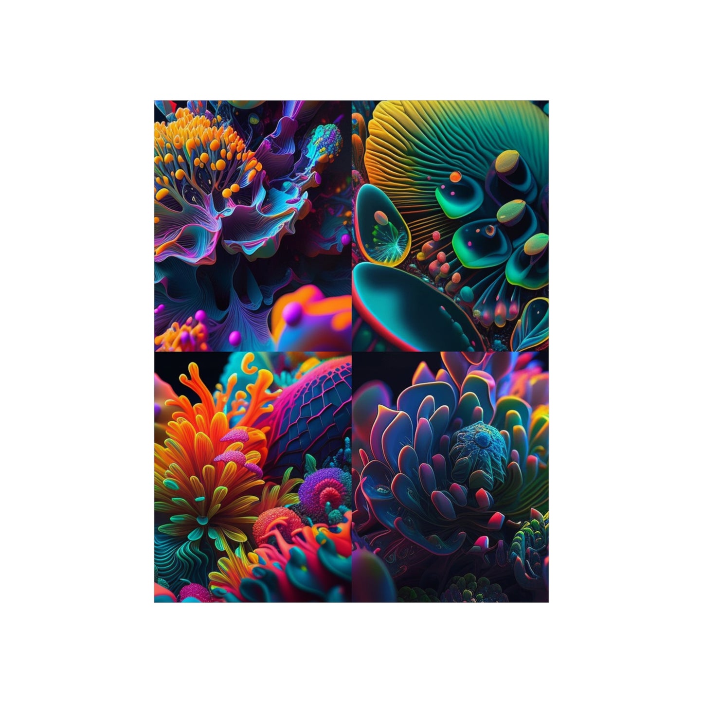 Premium Matte Vertical Posters Ocean Life Macro 5