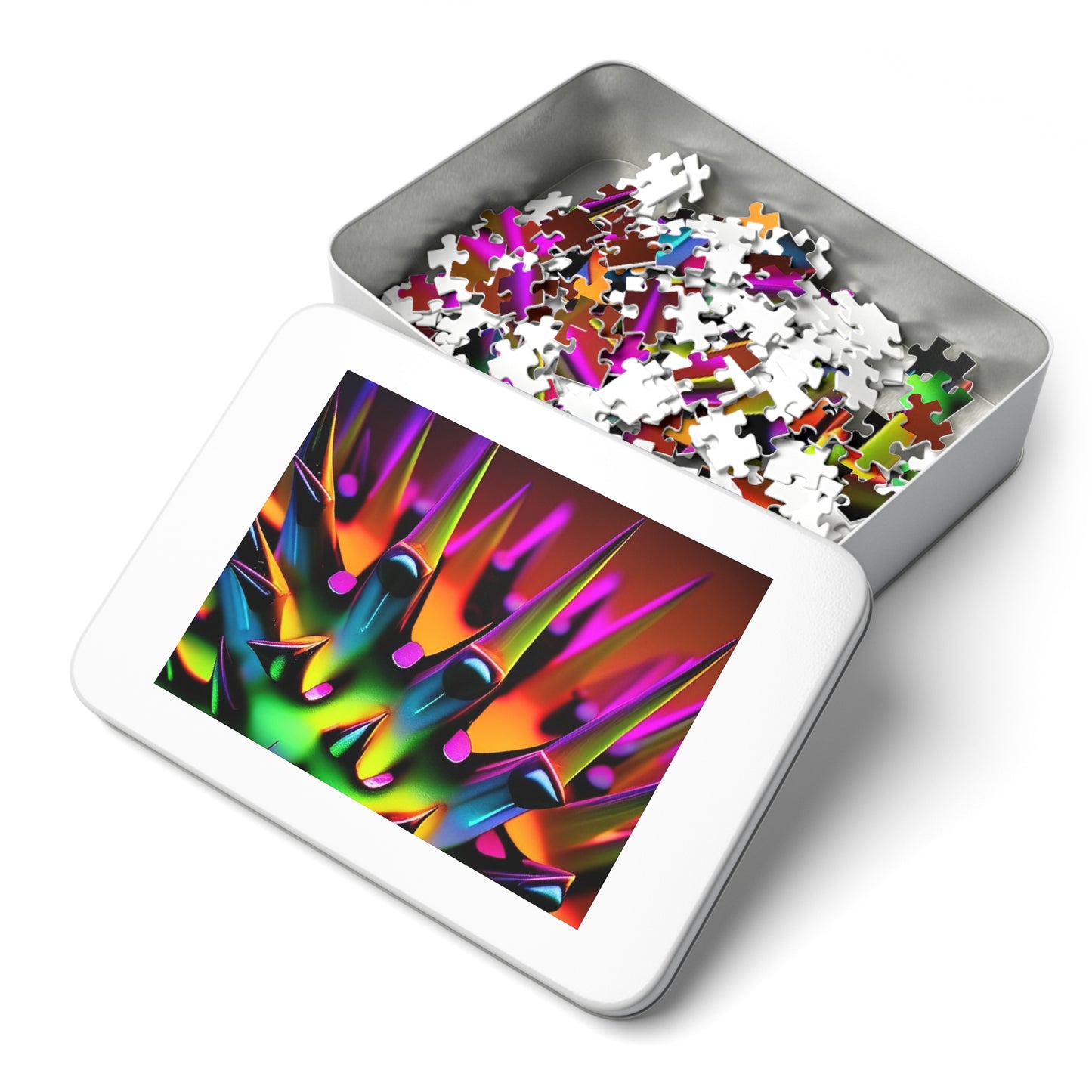 Jigsaw Puzzle (30, 110, 252, 500,1000-Piece) Macro Neon Spike 1