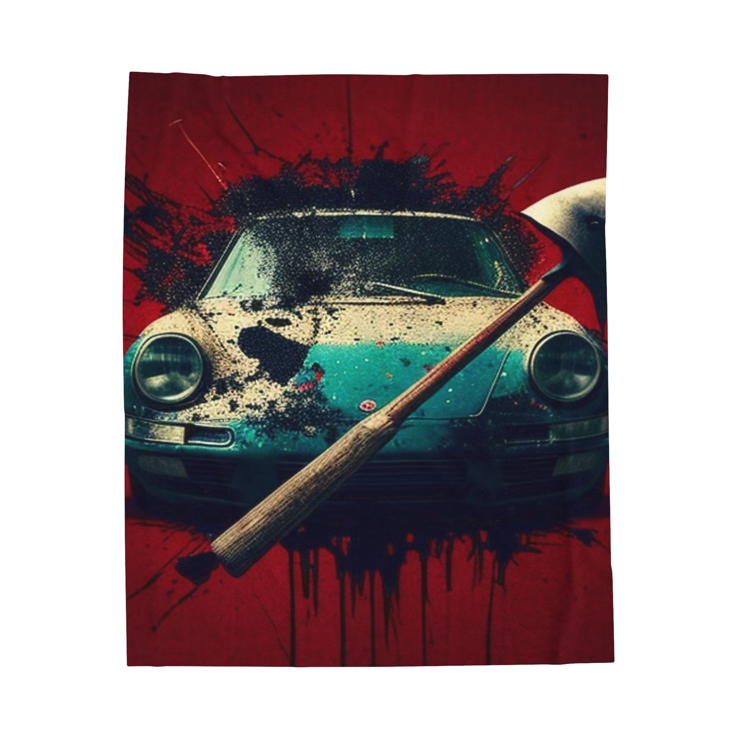 Velveteen Plush Blanket Porsche Abstract 1