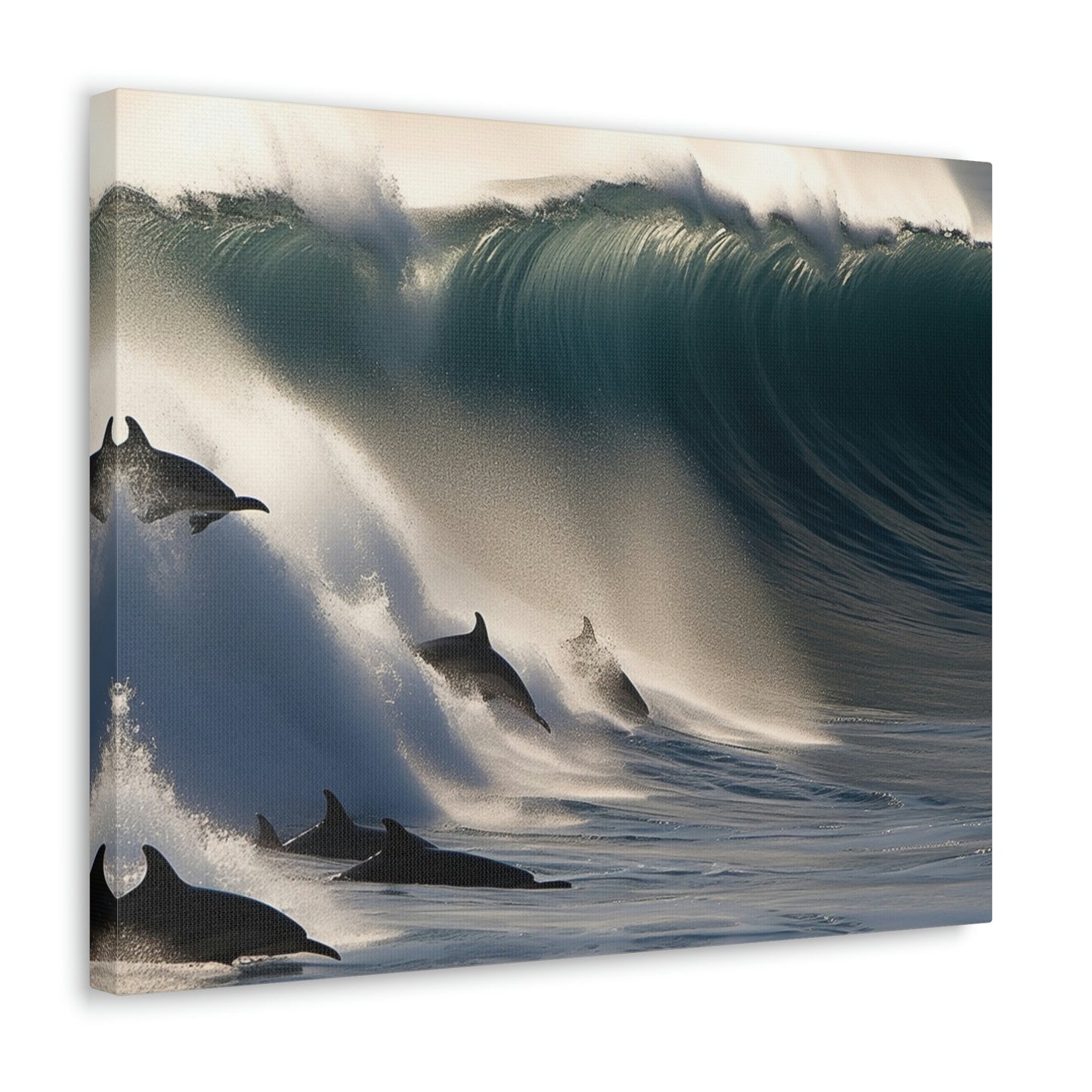 Canvas Gallery Wraps Dolphin Wave 2