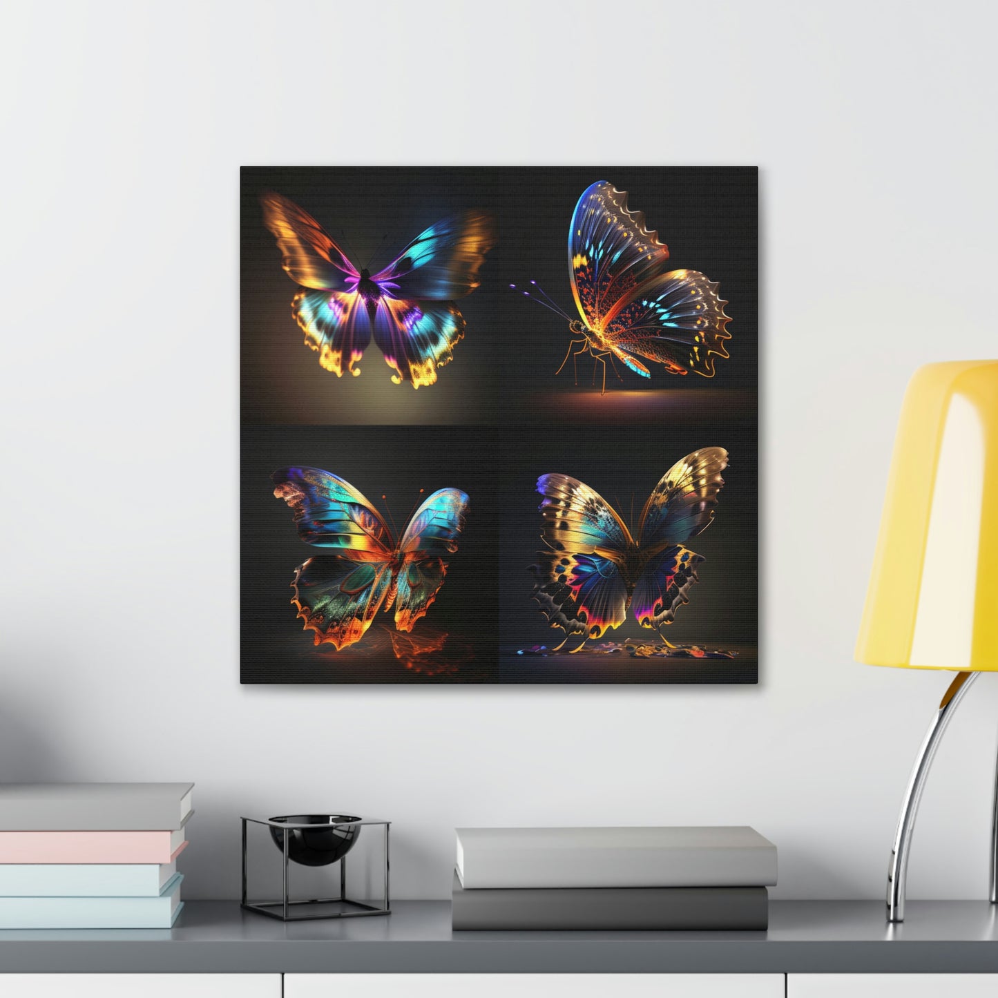 Butterfly neon florescent glow