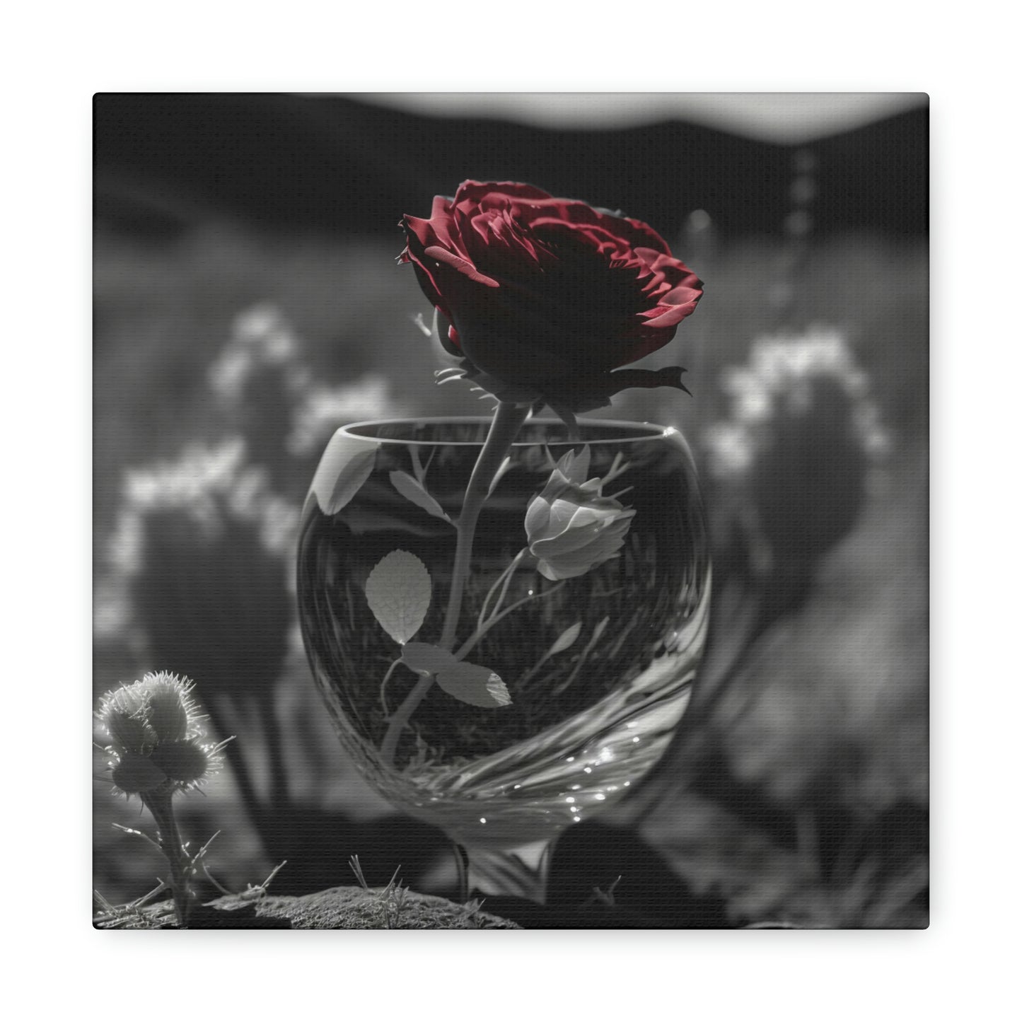 Red Rose Glass 5